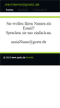 Mobile Screenshot of goetz.de